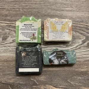 Homemade Artisanal Set of 4 Soaps by Sudstations NEW